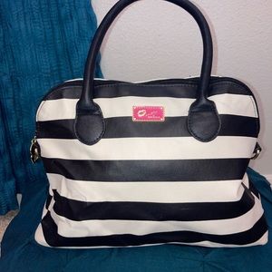 Black and white Betsey Johnson purse